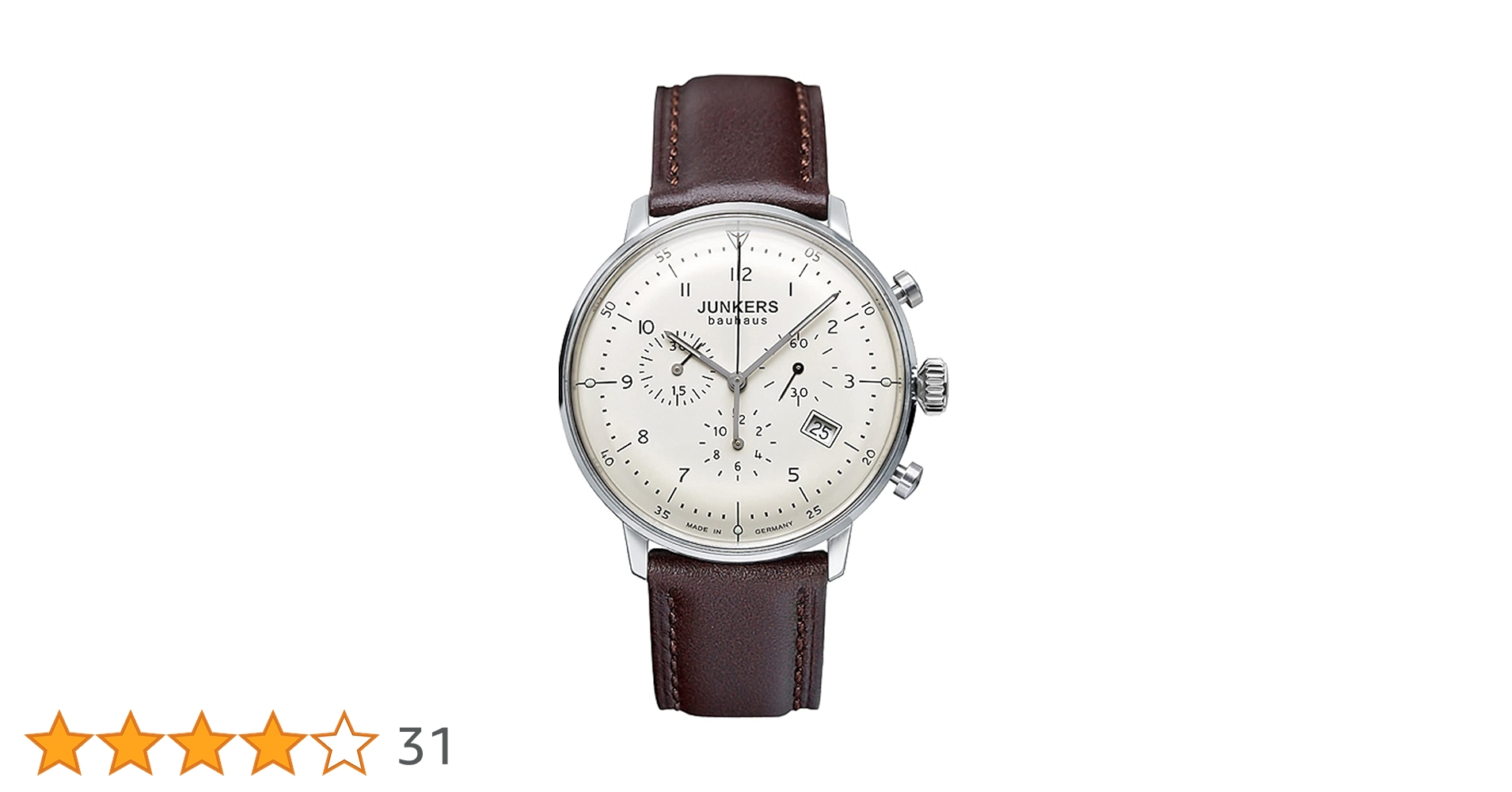 JUNKERS Bauhaus クロノグラフ時計　6086-5QZ-203547 Junkers Bauhaus Chronograph 6086 Quartz Watch | Watches